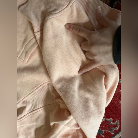 Lululemon Scuba Oversized Funnel Neck Half-Zip
In Peach Satin— Size XL/XXL - Picture 9 of 13